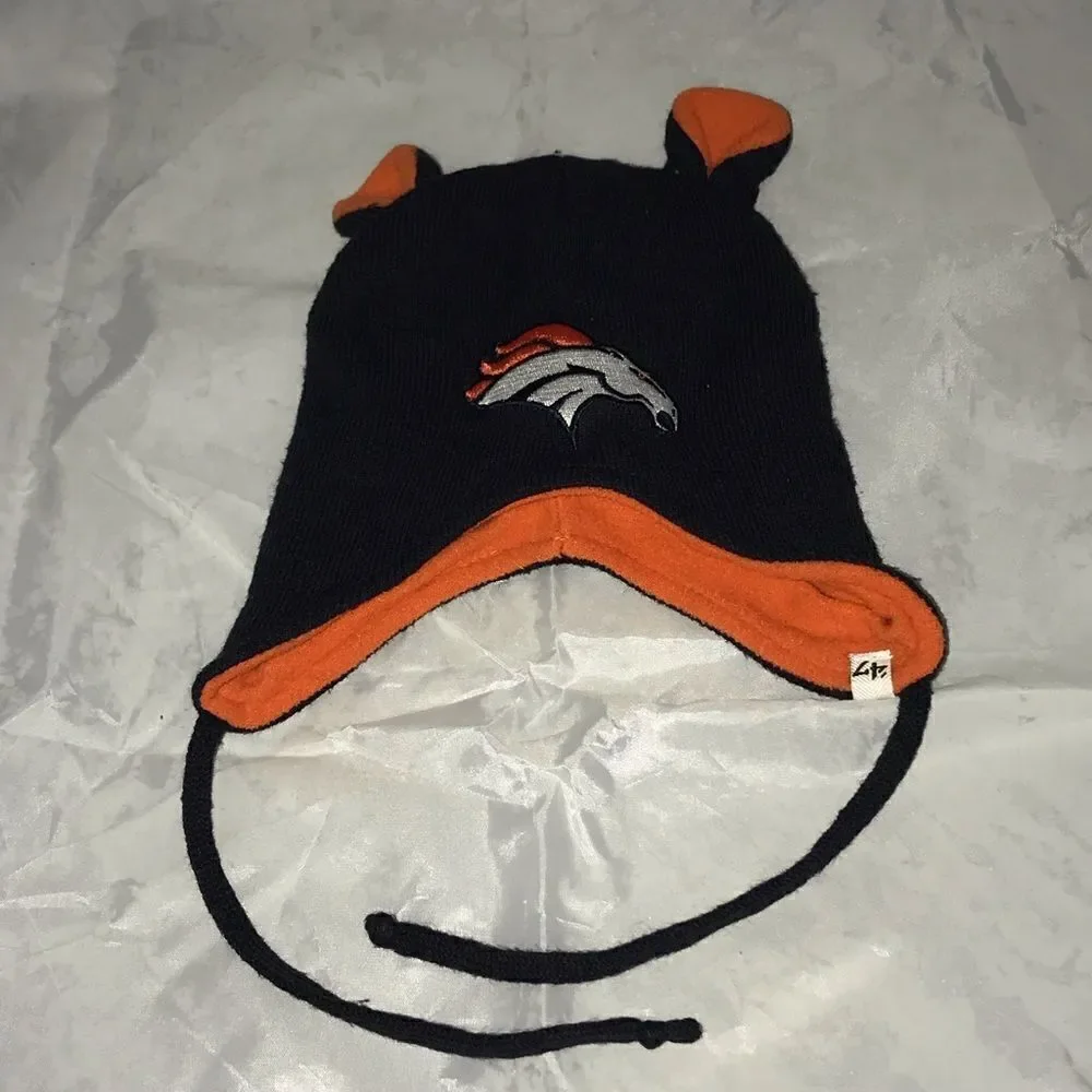 47 Denver Broncos Kid's Beanie Hat with Ears